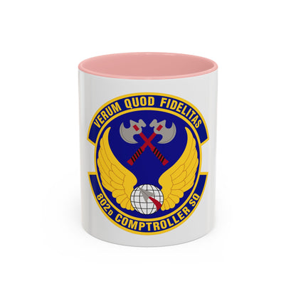 802d Comptroller Squadron (U.S. Air Force) Accent Coffee Mug