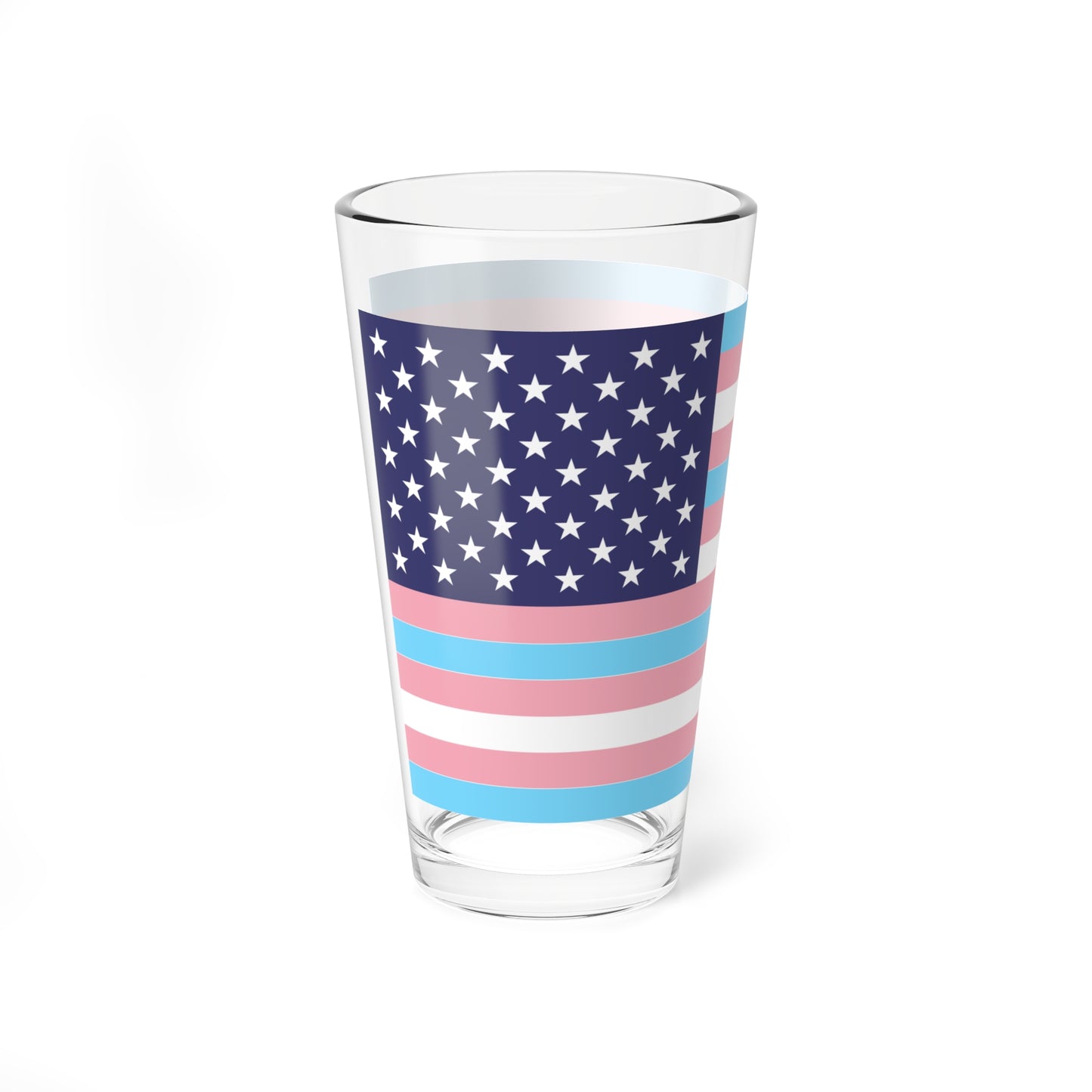 USA Transgender flag (United States) Pint Glass 16oz