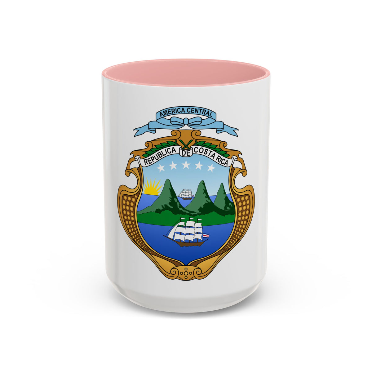 Coat of arms of Costa Rica (1906-1964) - Accent Coffee Mug