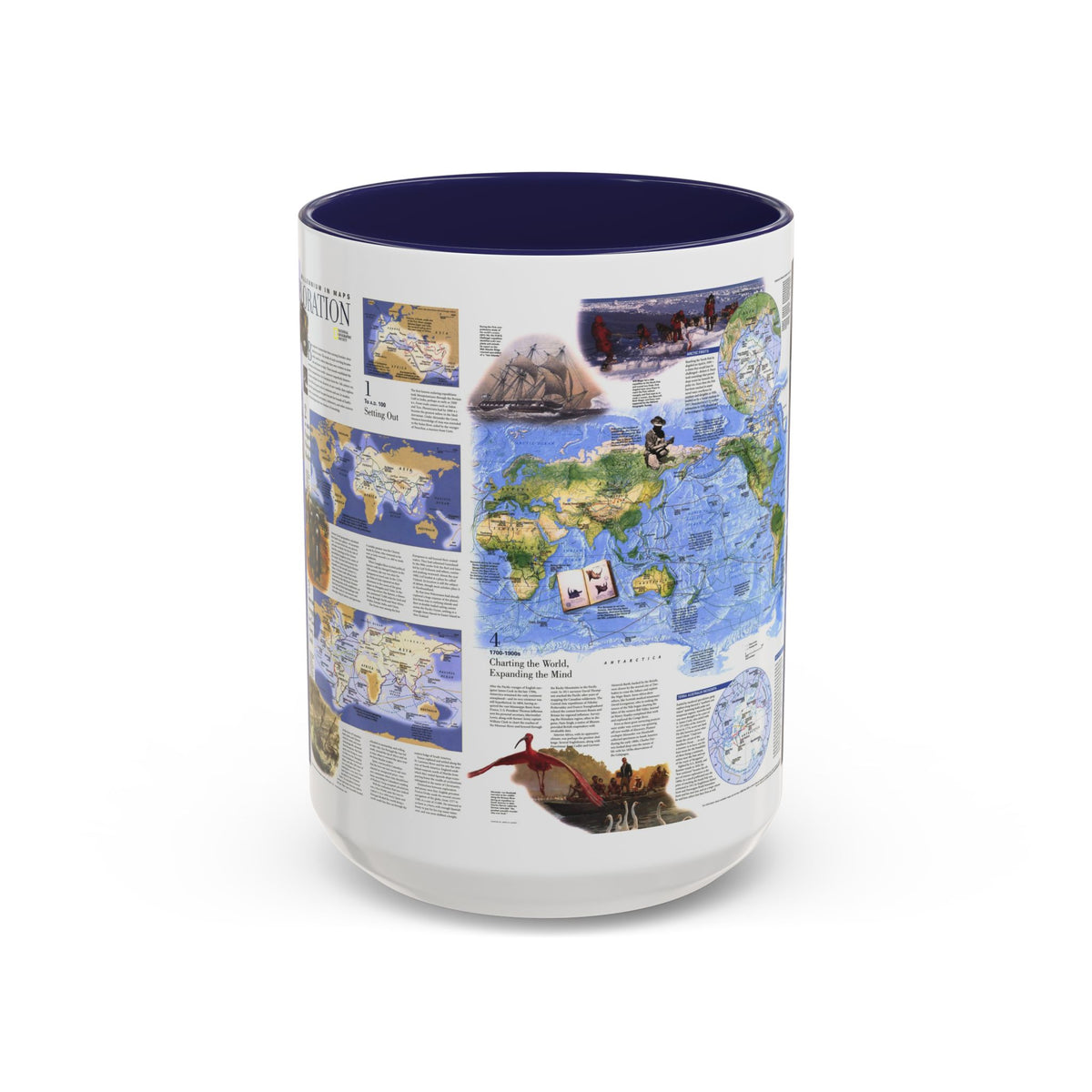 World Map - Exploration (1998) (Map) Accent Coffee Mug