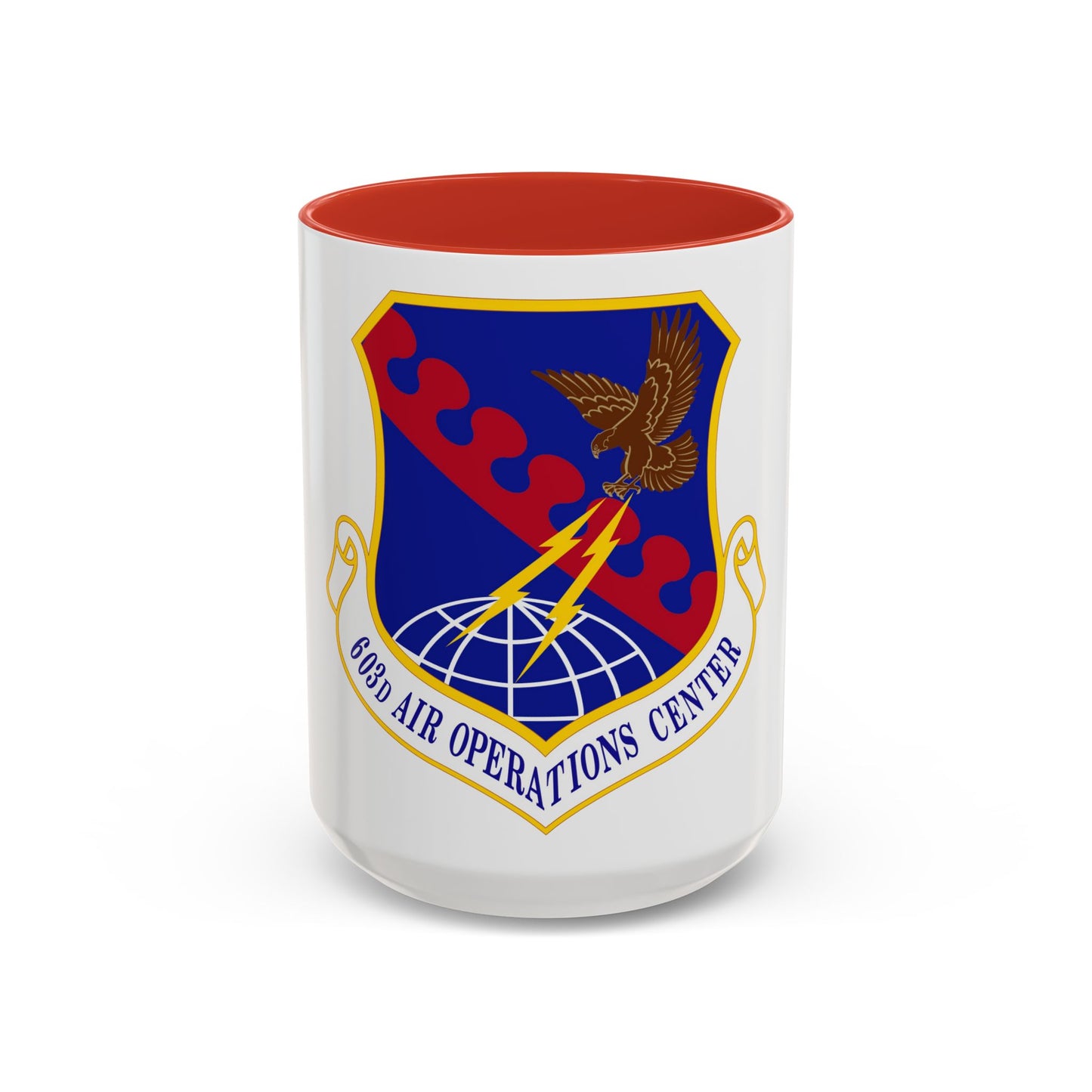 603 Air Operations Center USAFE (U.S. Air Force) Accent Coffee Mug