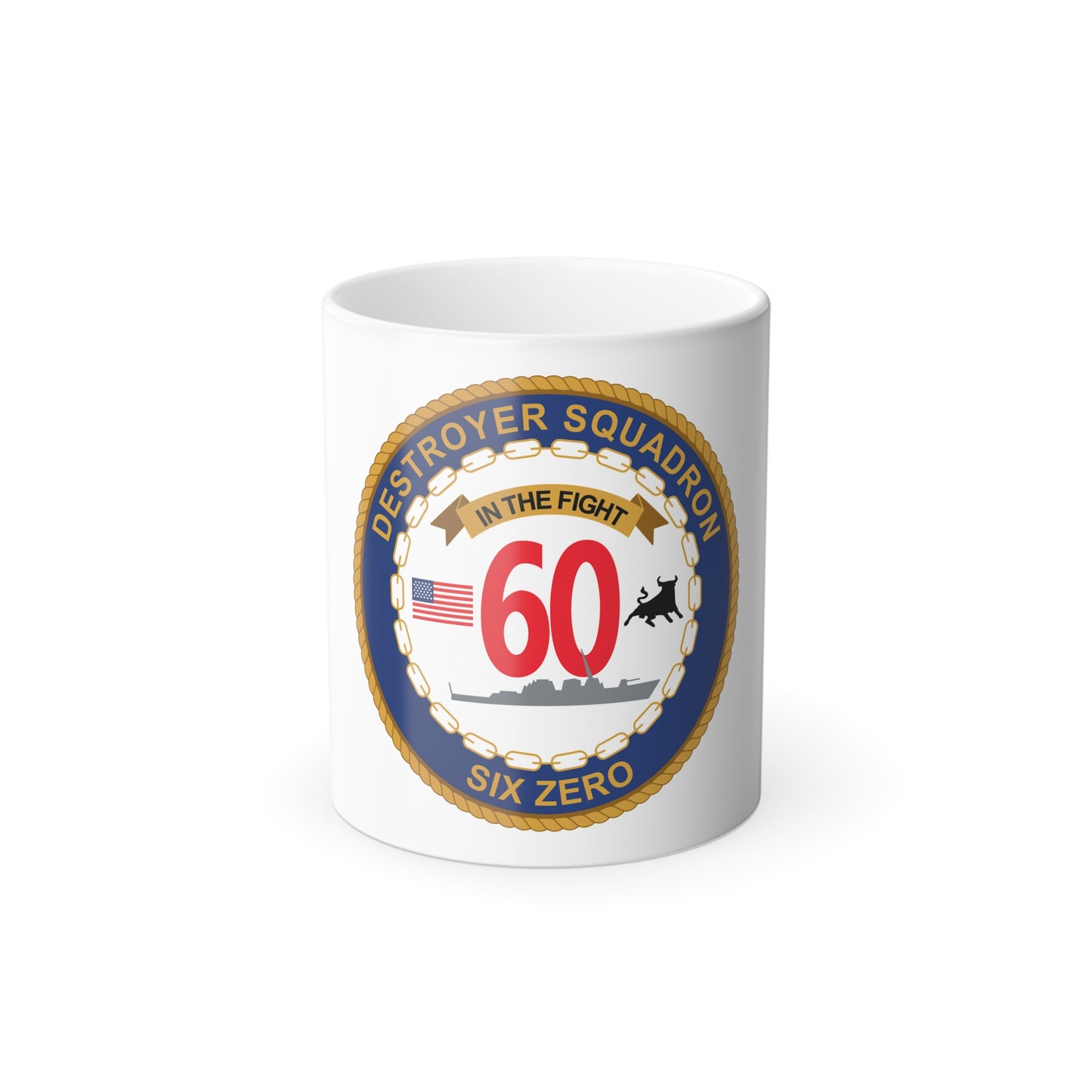 Destroyer Sq 60 (U.S. Navy) Color Changing Mug 11oz