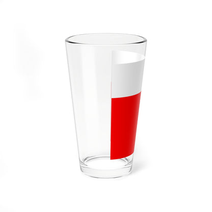 CHE Lausanne Flag (Switzerland) Pint Glass 16oz