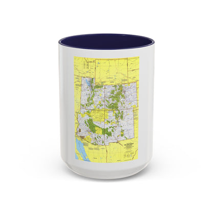USA - Southwest 1 (1977) (Map) Accent Coffee Mug