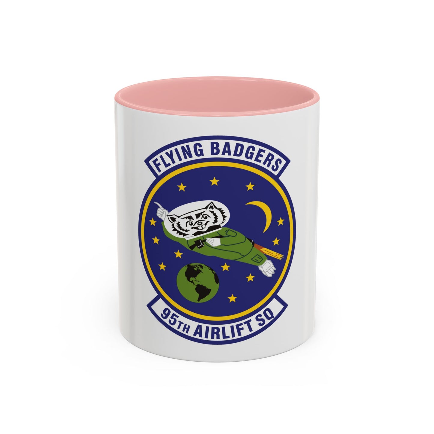 95th Airlift Squadron (U.S. Air Force) Accent Coffee Mug