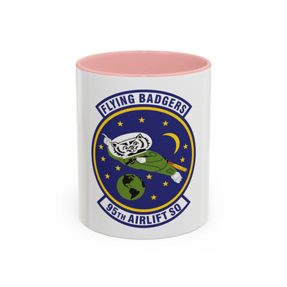 95th Airlift Squadron (U.S. Air Force) Accent Coffee Mug