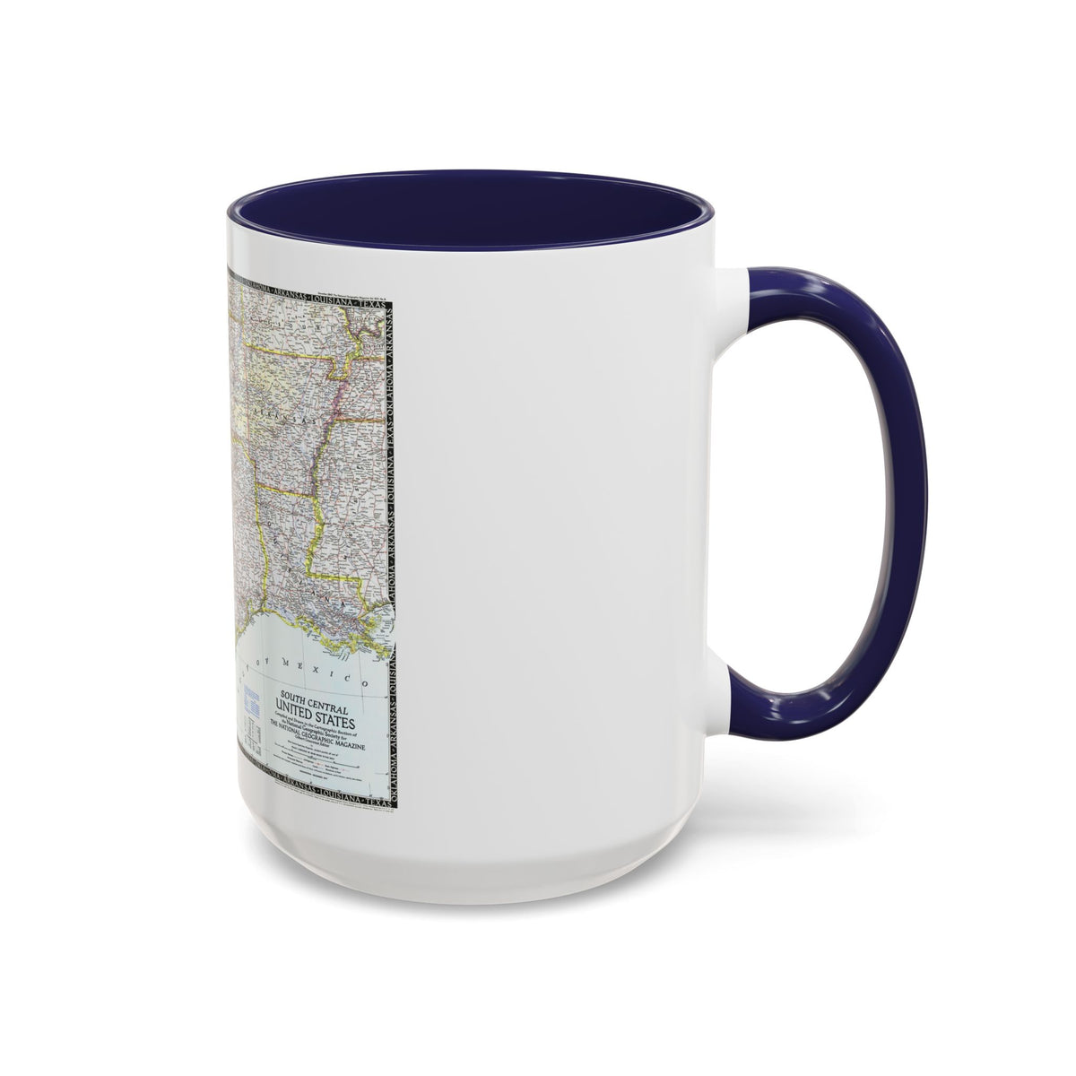 USA - South Central (1947) (Map) Accent Coffee Mug