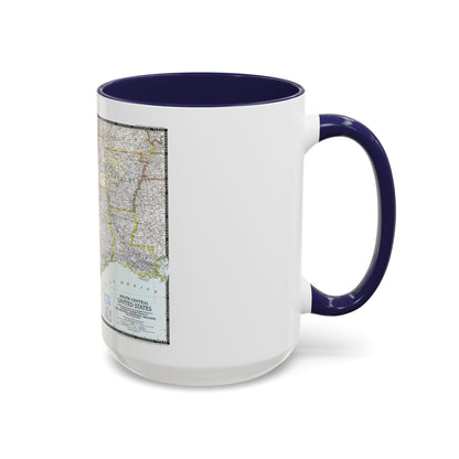 USA - South Central (1947) (Map) Accent Coffee Mug