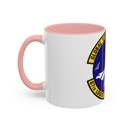 87 Logistics Readiness Squadron AMC (U.S. Air Force) Accent Coffee Mug