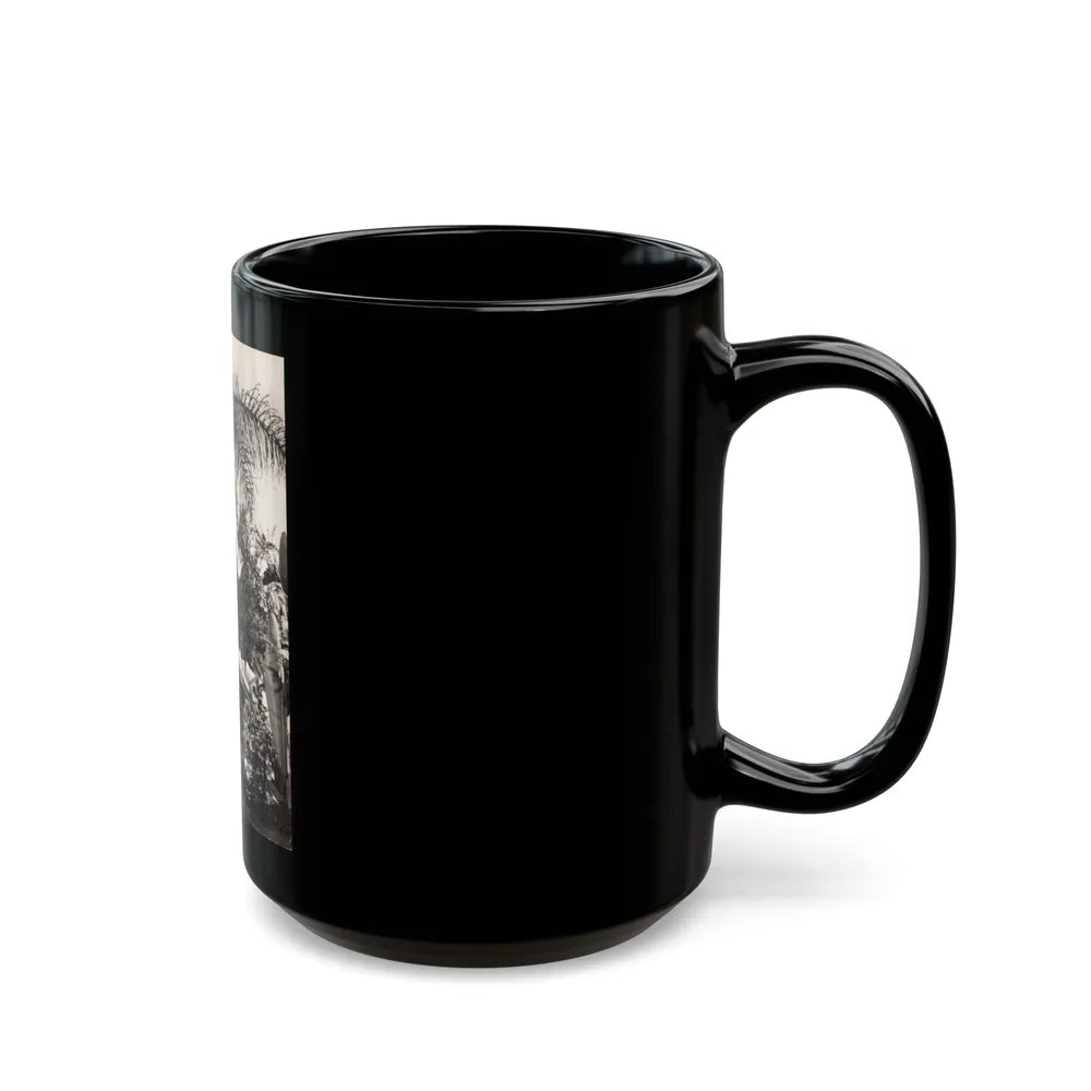 Julie Newmar #586 (Vintage Female Icon) Black Coffee Mug-Go Mug Yourself