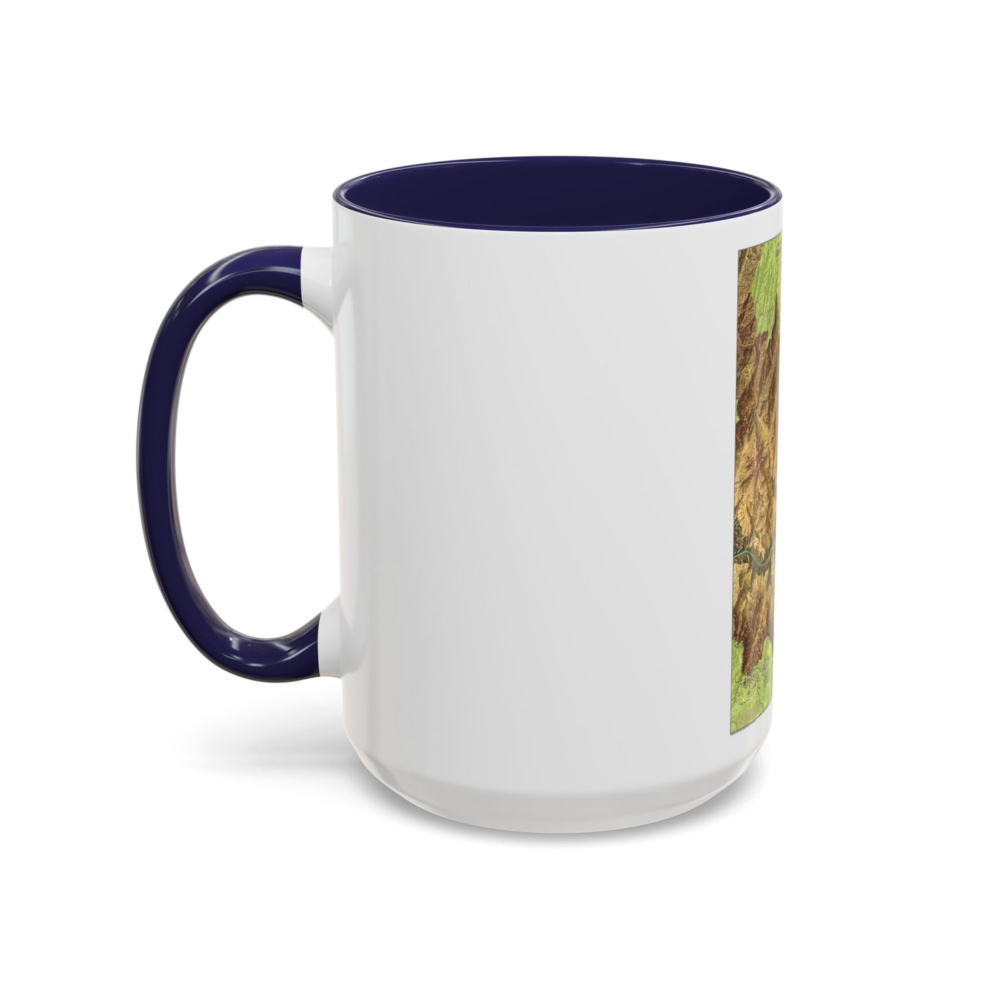 USA - Grand Canyon National Park, Arizona (1978) (Map) Accent Coffee Mug