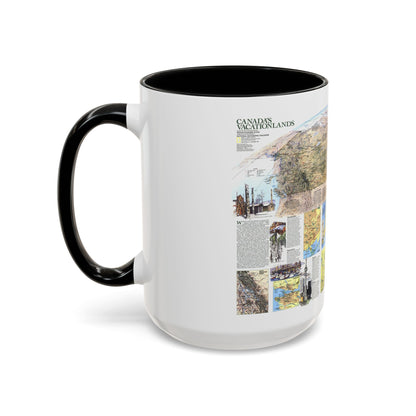 Canada - Vacationlands (1985) (Map) Accent Coffee Mug