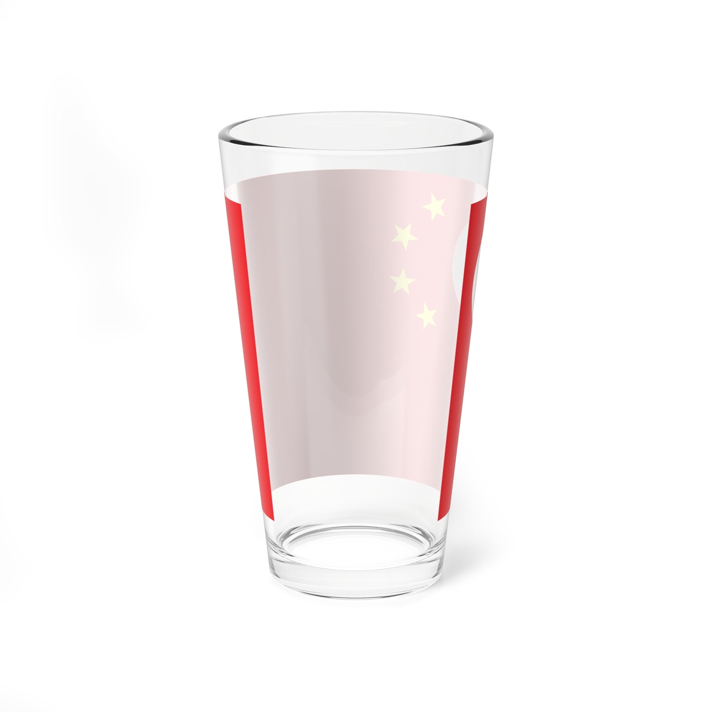 Flag of China as of Romania 1989 version (China) Pint Glass 16oz