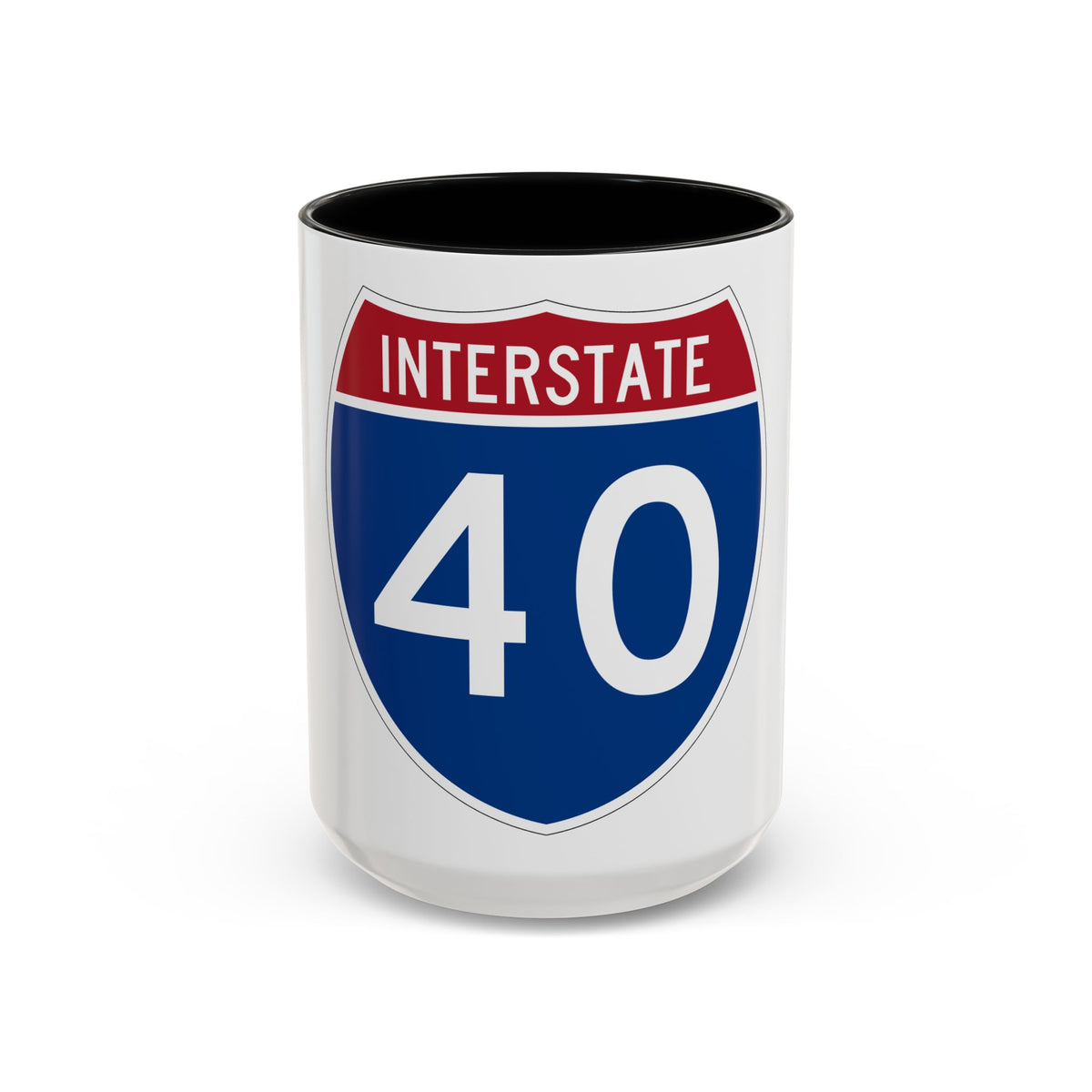 Interstate 40 (U.S. Highways) Accent Coffee Mug