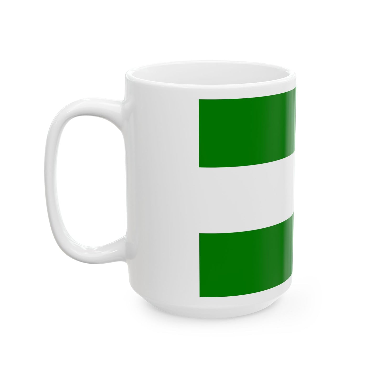 Flag of Rotterdam the second city of The Netherlands - White Coffee Mug-Go Mug Yourself