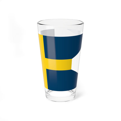 Flag of Sweden 1562-1650 (Estonia) Pint Glass 16oz