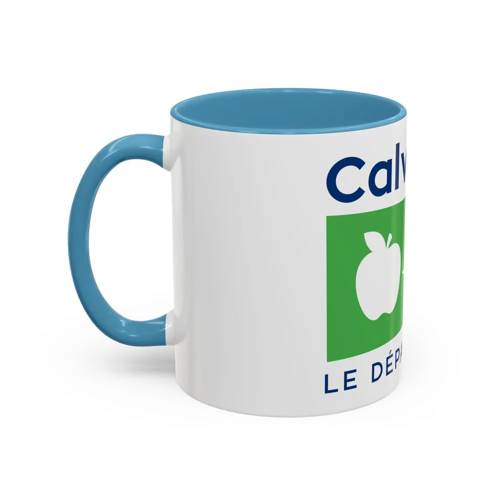 Flag of Calvados France - Accent Coffee Mug-Go Mug Yourself