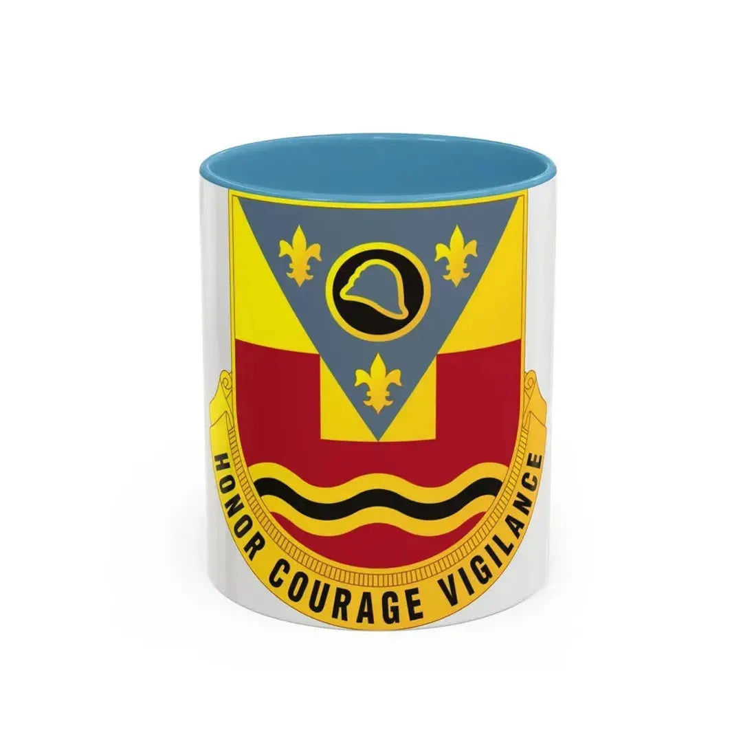 184th Artillery Regiment (U.S. Army) Accent Coffee Mug 11oz Light Blue - Go Mug Yourself