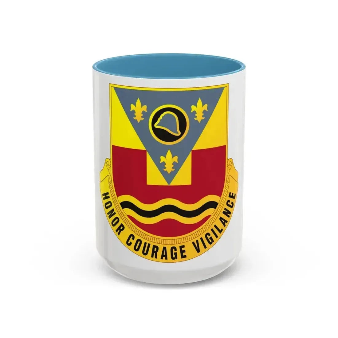184th Artillery Regiment (U.S. Army) Accent Coffee Mug 15oz Light Blue - Go Mug Yourself