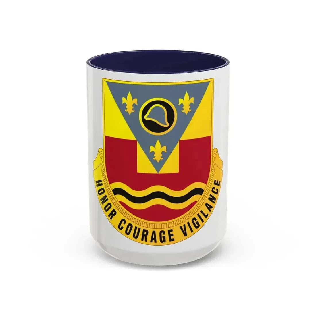 184th Artillery Regiment (U.S. Army) Accent Coffee Mug 15oz Navy - Go Mug Yourself