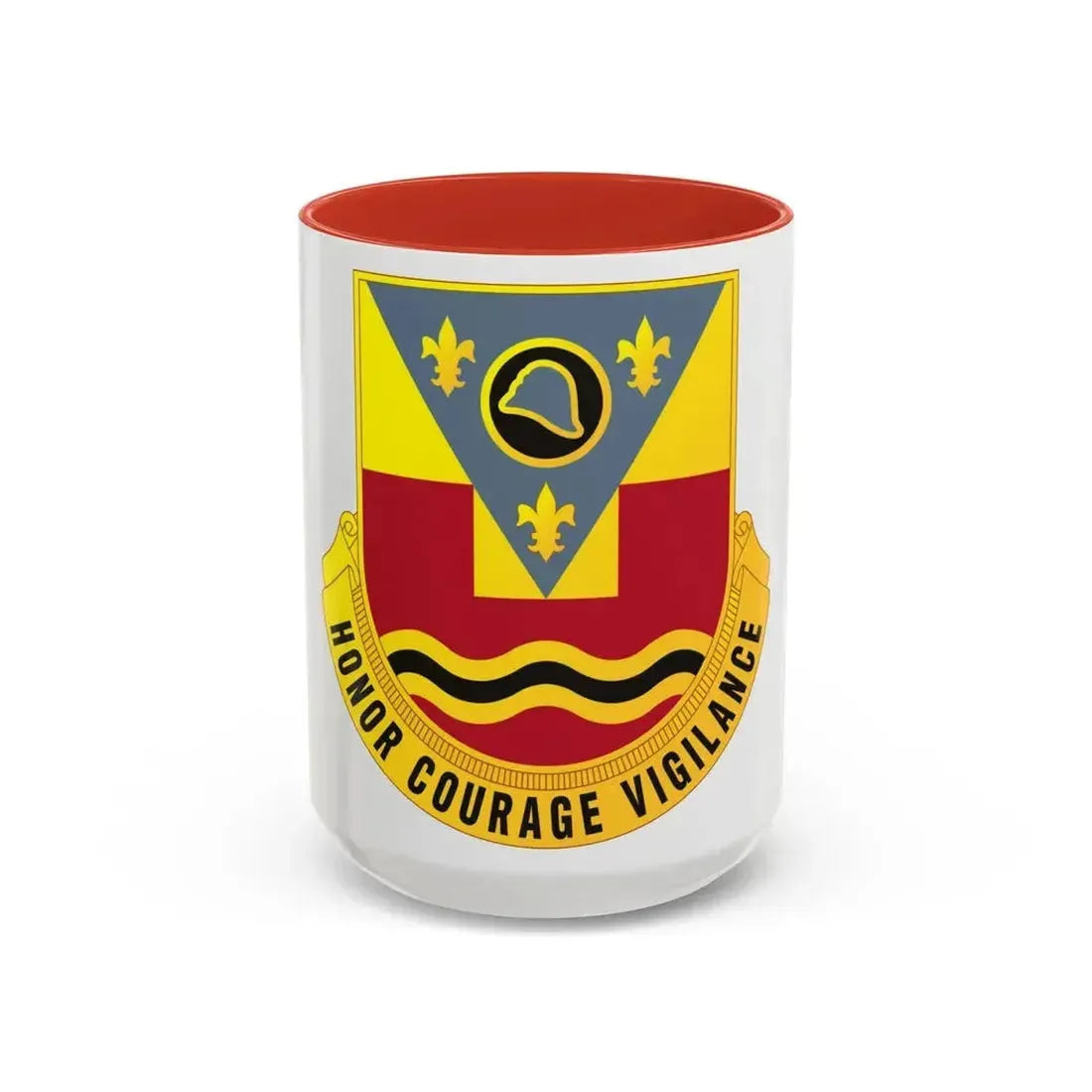 184th Artillery Regiment (U.S. Army) Accent Coffee Mug 15oz Red - Go Mug Yourself