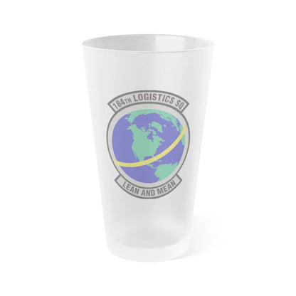 184th Logistics Squadron (U.S. Air Force) Frosted Pint Glass 16oz-16oz-Frosted-Go Mug Yourself