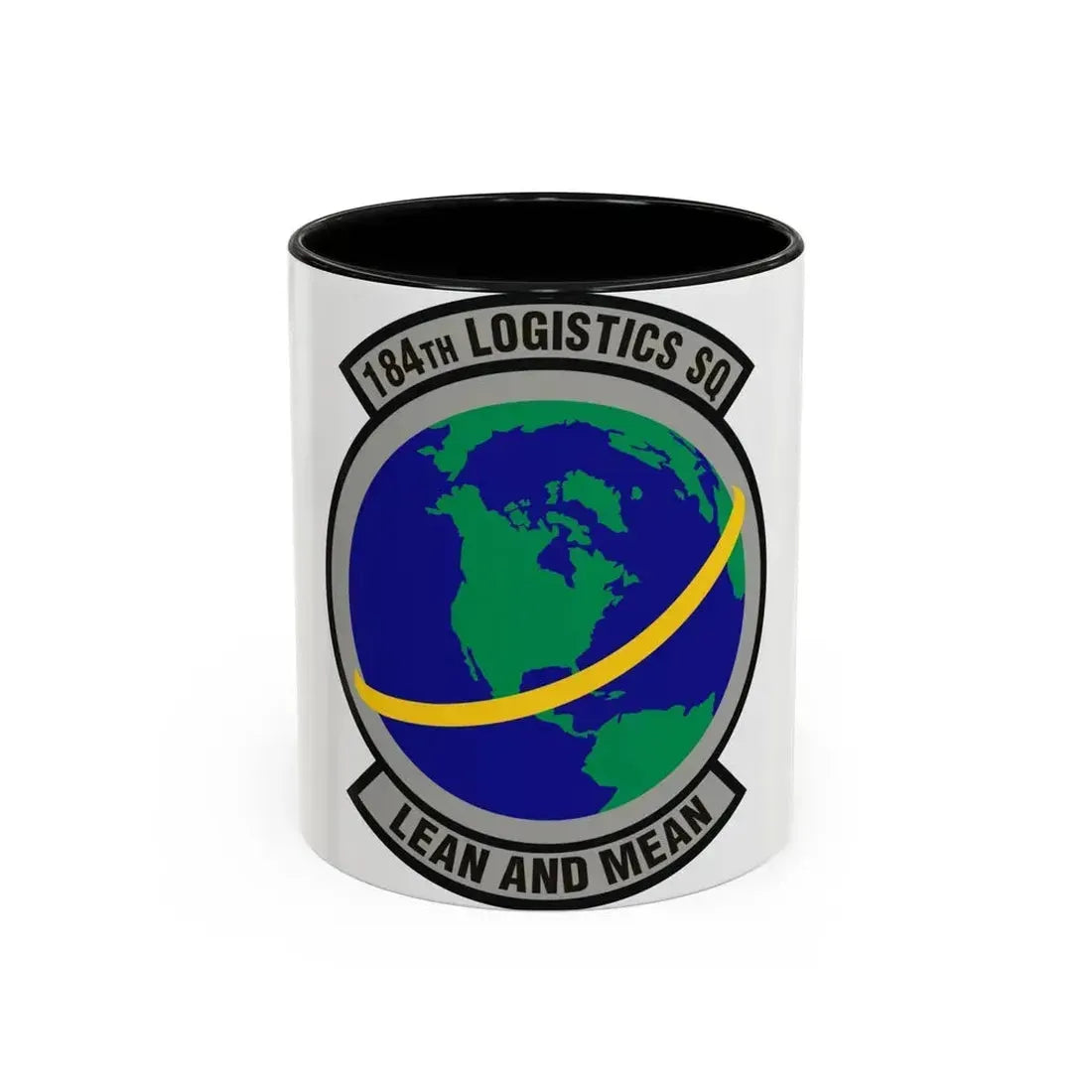 184th Logistics Squadron (U.S. Air Force) Accent Coffee Mug 11oz Black - Go Mug Yourself