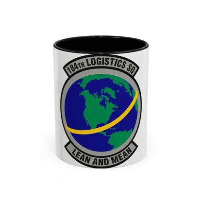 184th Logistics Squadron (U.S. Air Force) Accent Coffee Mug 11oz Black - Go Mug Yourself