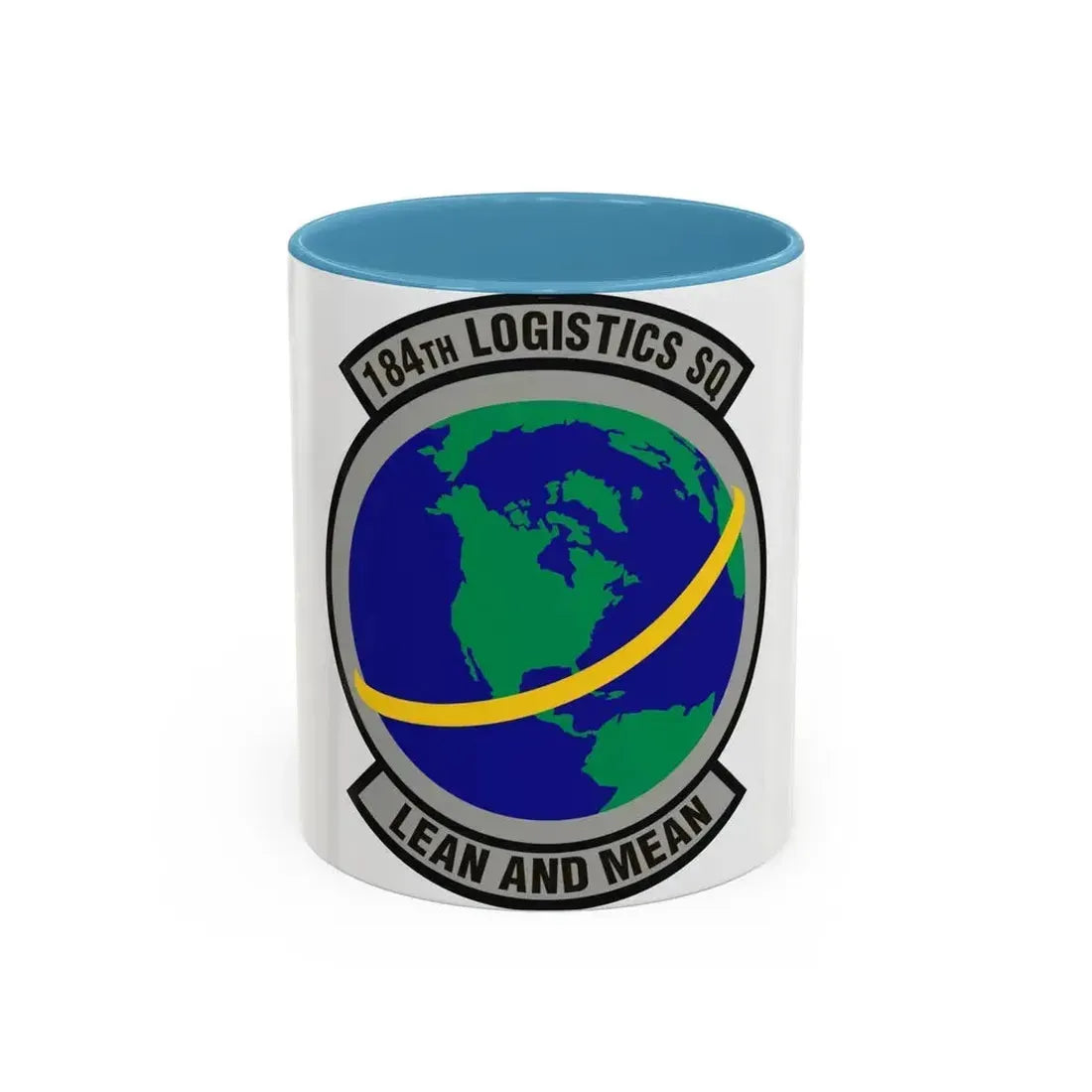 184th Logistics Squadron (U.S. Air Force) Accent Coffee Mug 11oz Light Blue - Go Mug Yourself