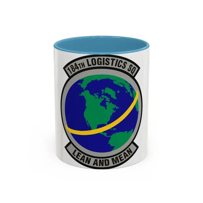 184th Logistics Squadron (U.S. Air Force) Accent Coffee Mug 11oz Light Blue - Go Mug Yourself