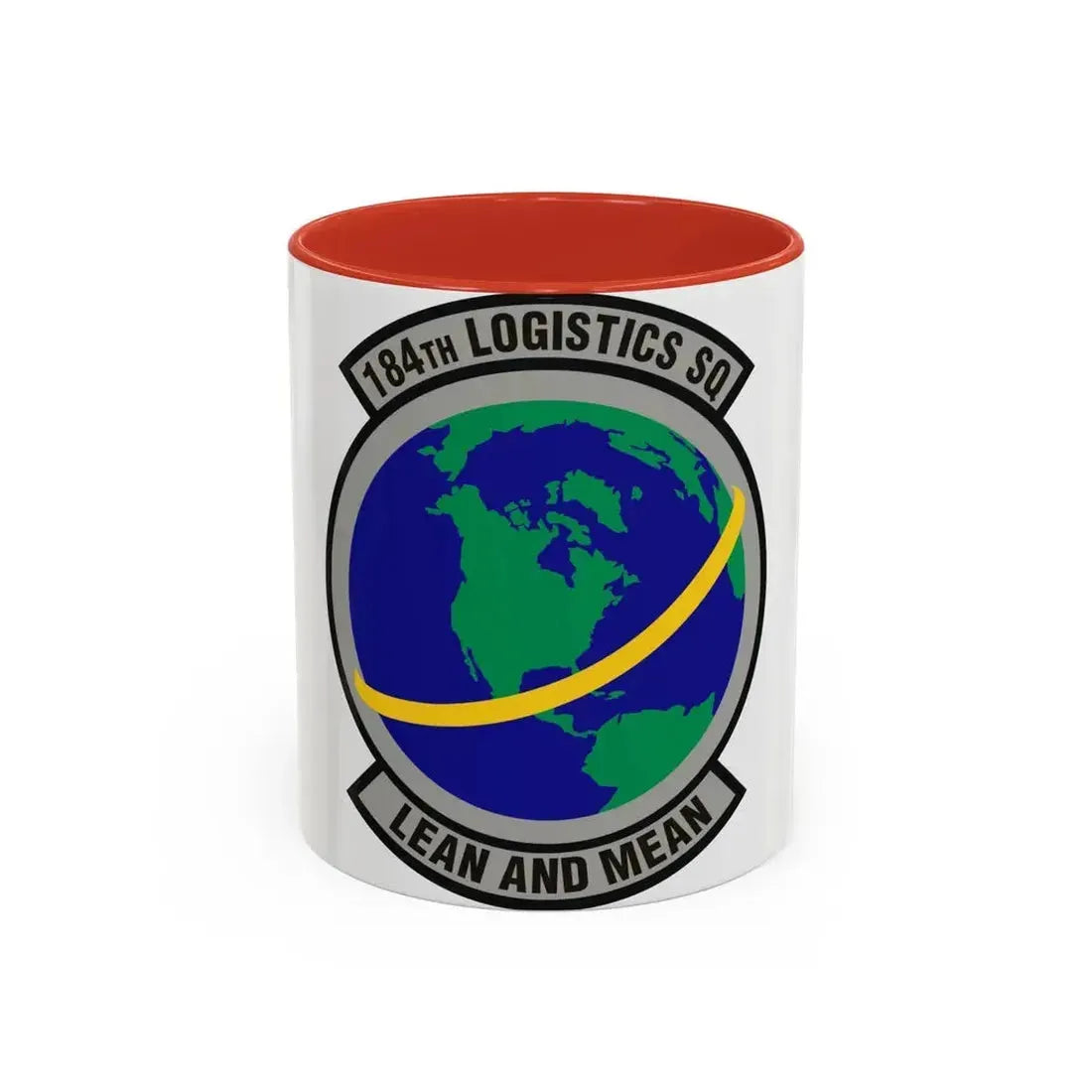 184th Logistics Squadron (U.S. Air Force) Accent Coffee Mug 11oz Red - Go Mug Yourself