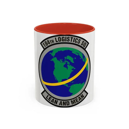 184th Logistics Squadron (U.S. Air Force) Accent Coffee Mug 11oz Red - Go Mug Yourself