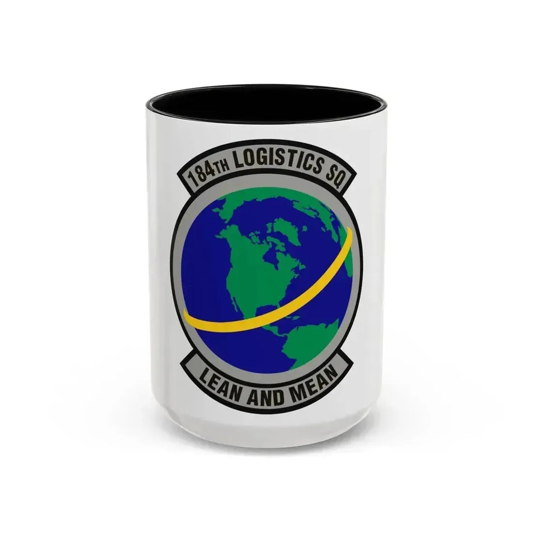 184th Logistics Squadron (U.S. Air Force) Accent Coffee Mug 15oz Black - Go Mug Yourself