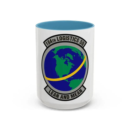 184th Logistics Squadron (U.S. Air Force) Accent Coffee Mug 15oz Light Blue - Go Mug Yourself