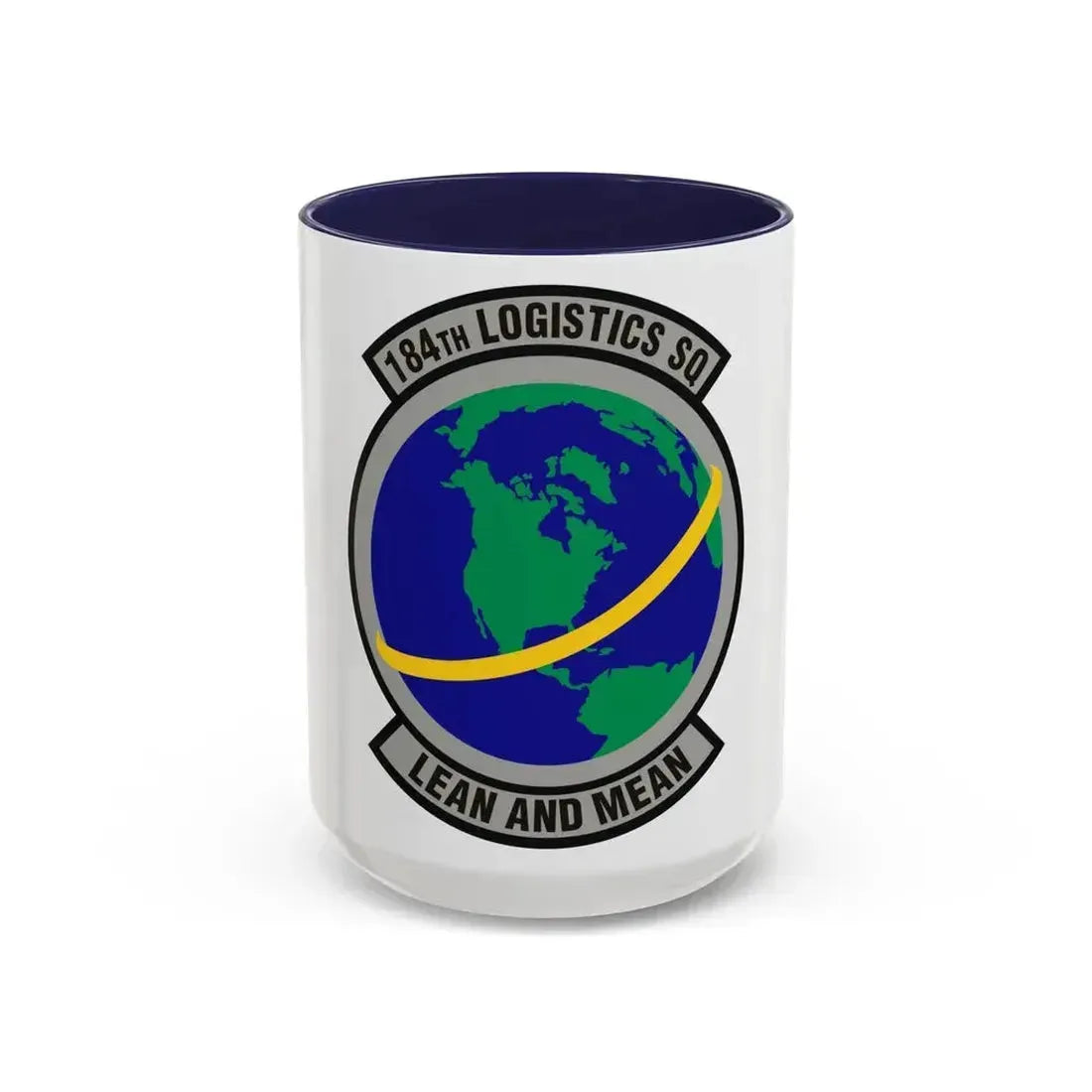 184th Logistics Squadron (U.S. Air Force) Accent Coffee Mug 15oz Navy - Go Mug Yourself