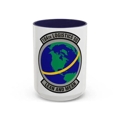 184th Logistics Squadron (U.S. Air Force) Accent Coffee Mug 15oz Navy - Go Mug Yourself