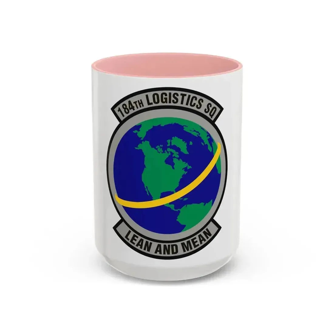 184th Logistics Squadron (U.S. Air Force) Accent Coffee Mug 15oz Pink - Go Mug Yourself