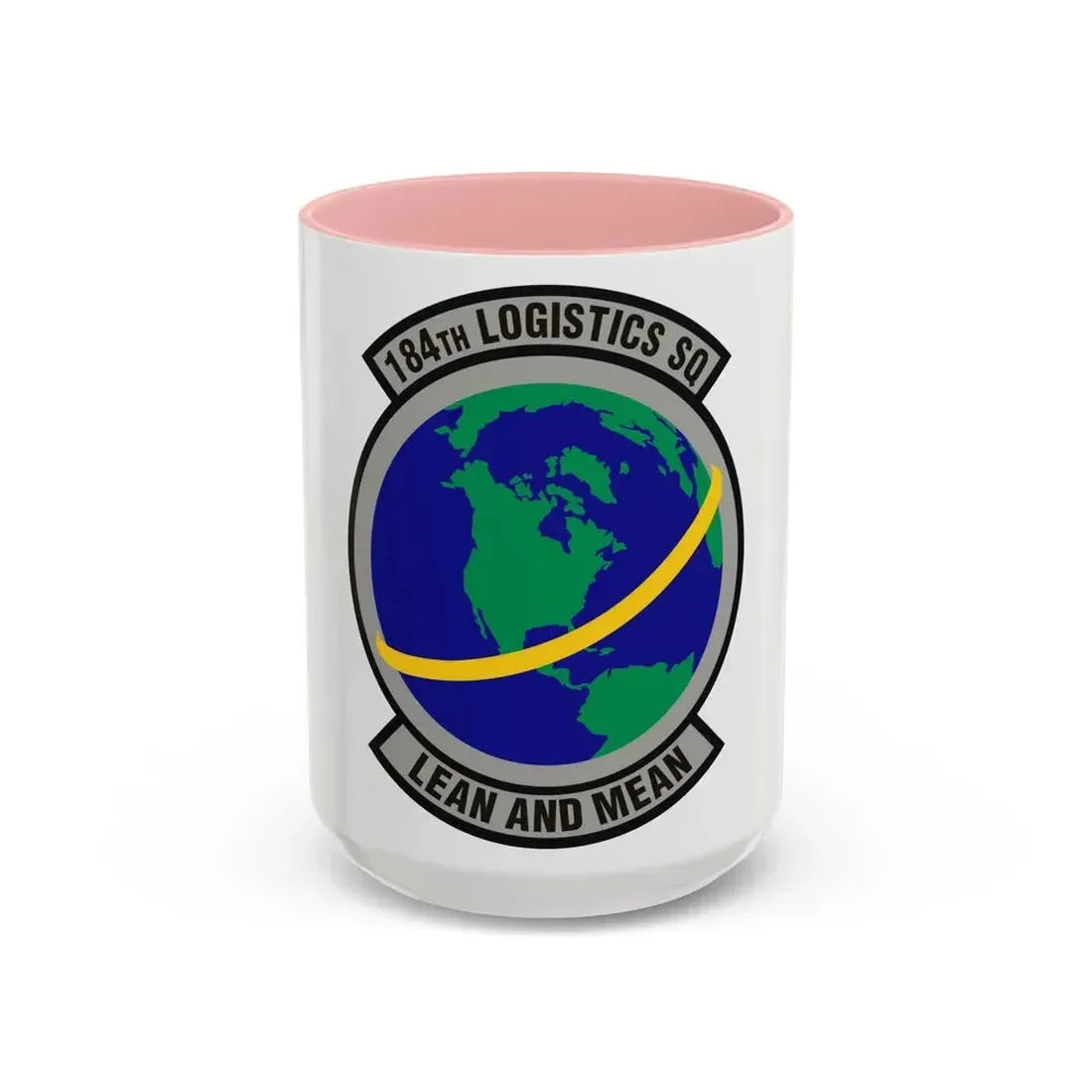 184th Logistics Squadron (U.S. Air Force) Accent Coffee Mug 15oz Pink - Go Mug Yourself