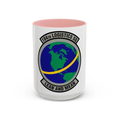184th Logistics Squadron (U.S. Air Force) Accent Coffee Mug 15oz Pink - Go Mug Yourself