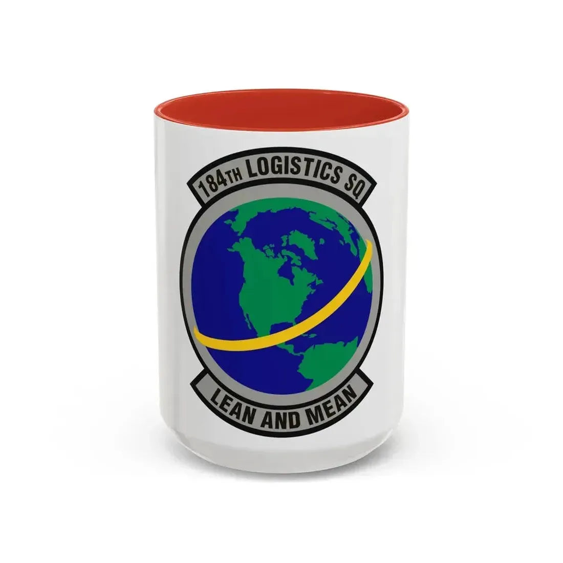 184th Logistics Squadron (U.S. Air Force) Accent Coffee Mug 15oz Red - Go Mug Yourself