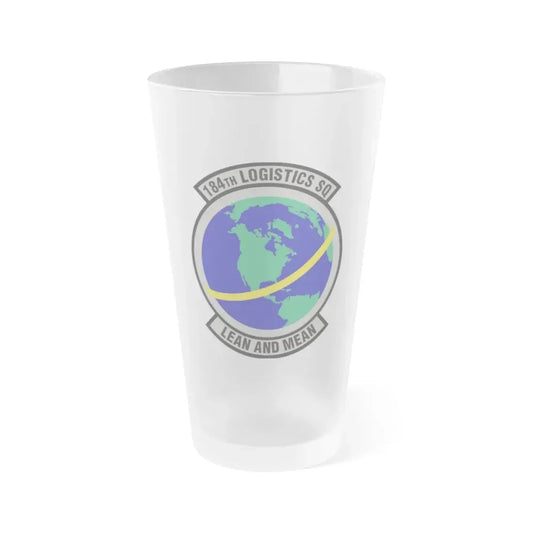 184th Logistics Squadron (U.S. Air Force) Frosted Pint Glass 16oz 16oz Frosted - Go Mug Yourself