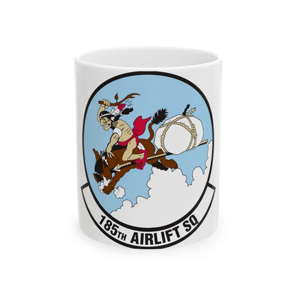 185 Airlift Squadron (U.S. Air Force) White Coffee Mug-11oz-Go Mug Yourself