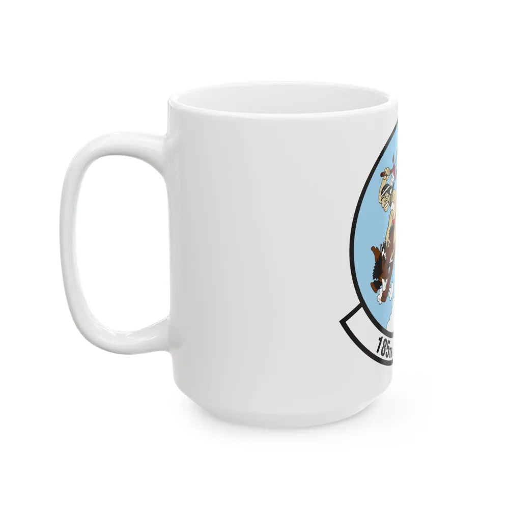 185 Airlift Squadron (U.S. Air Force) White Coffee Mug-Go Mug Yourself