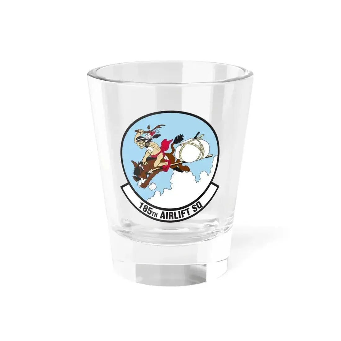 185 Airlift Squadron (U.S. Air Force) Shot Glass 1.5oz 1.5oz - Go Mug Yourself