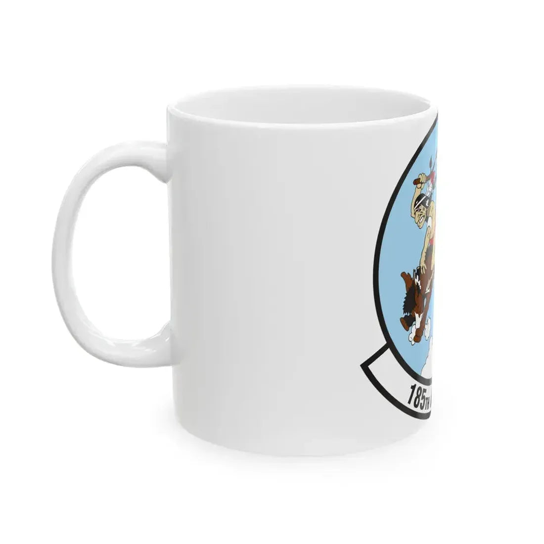 185 Airlift Squadron (U.S. Air Force) White Coffee Mug - Go Mug Yourself