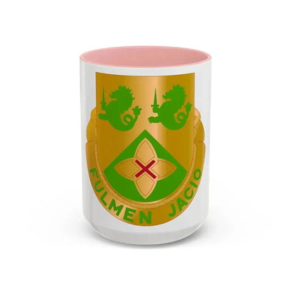 185 Armor Regiment (U.S. Army) Accent Coffee Mug 15oz Pink - Go Mug Yourself