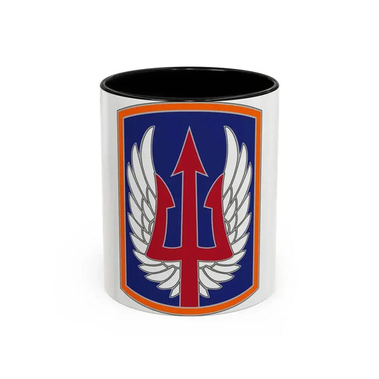 185 Aviation Brigade (U.S. Army) Accent Coffee Mug 11oz Black - Go Mug Yourself