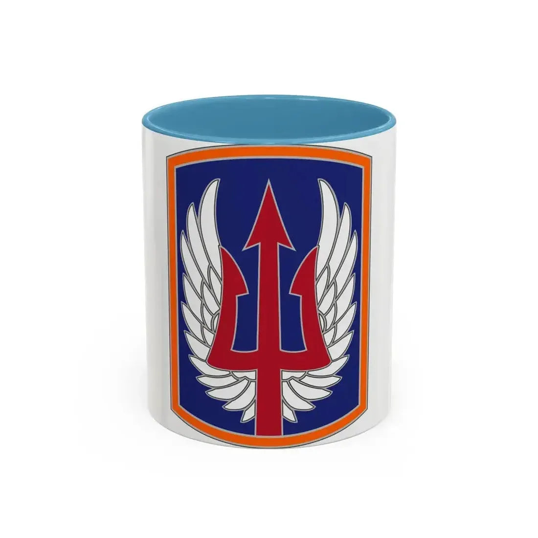 185 Aviation Brigade (U.S. Army) Accent Coffee Mug 11oz Light Blue - Go Mug Yourself