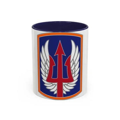185 Aviation Brigade (U.S. Army) Accent Coffee Mug 11oz Navy - Go Mug Yourself