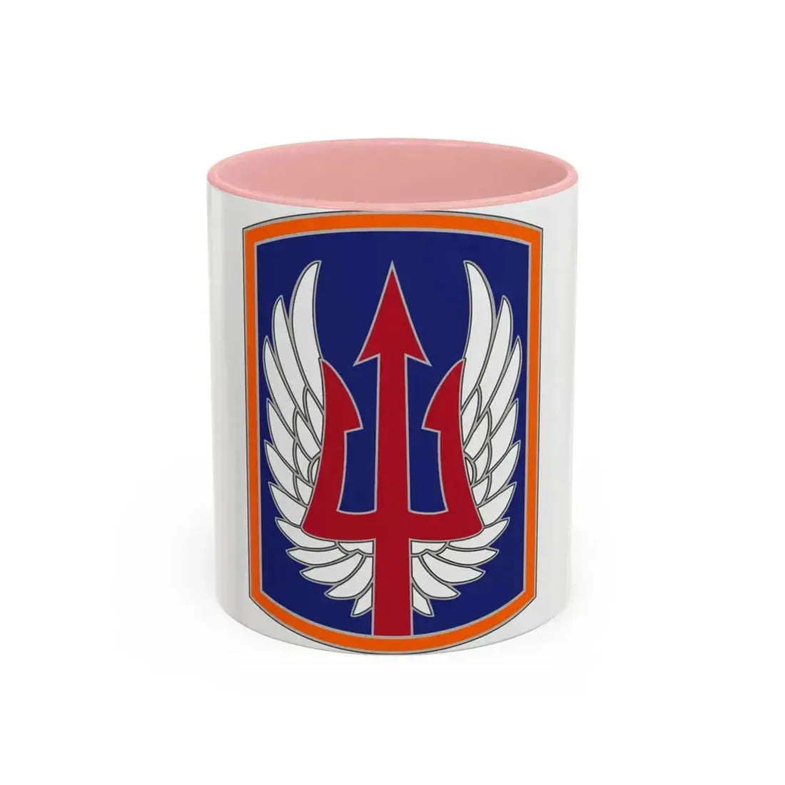 185 Aviation Brigade (U.S. Army) Accent Coffee Mug 11oz Pink - Go Mug Yourself